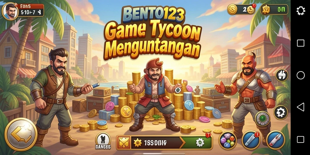 Screenshot utama BENTO123 menampilkan gameplay Tycoon yang seru dan interaktif.