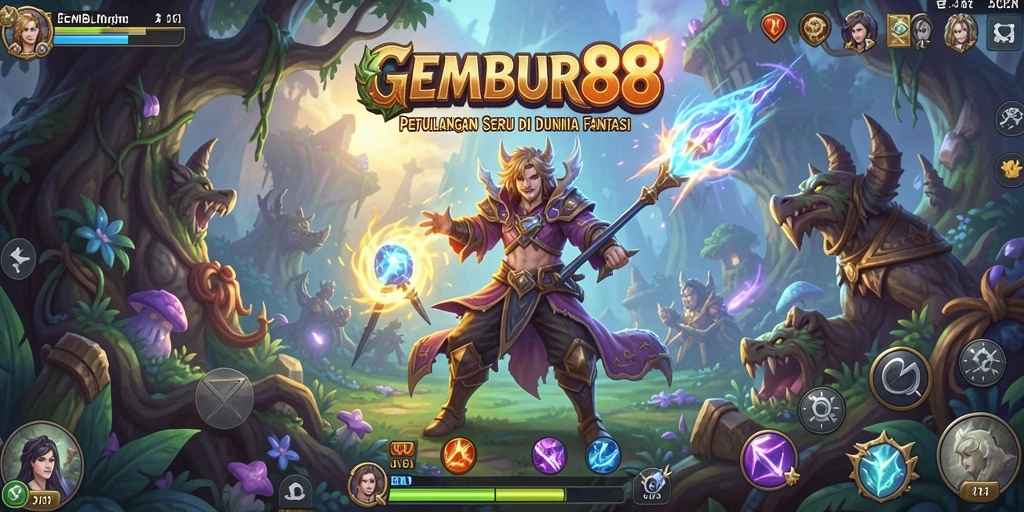 Tampilan gameplay mengasyikkan dari GEMBUR88 dalam petualangan menegangkan.