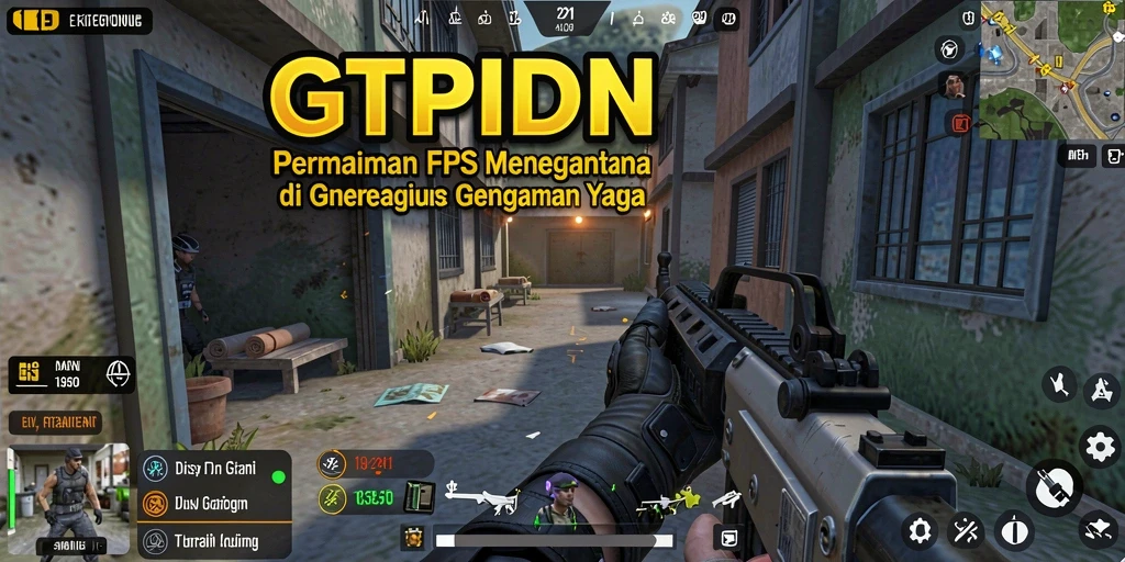 Screenshot GTPIDN menampilkan pertempuran FPS yang intens dan mendebarkan.