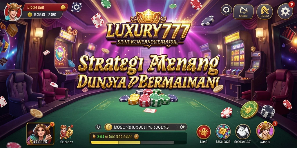 Tangkapan layar gameplay LUXURY777 menampilkan aksi strategi yang intens.