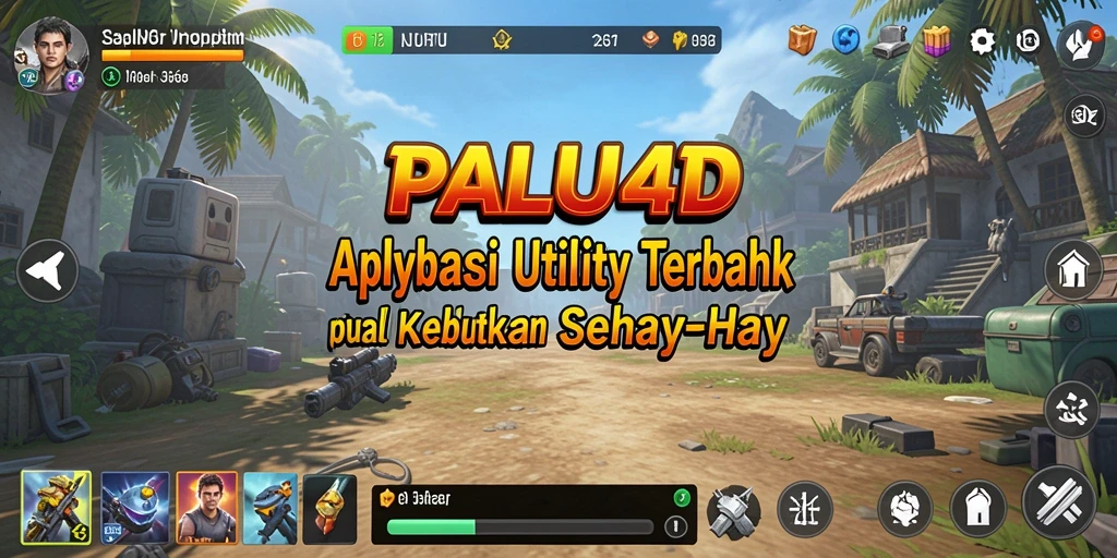 Tampilan utama PALU4D dengan berbagai fitur utility yang menarik.