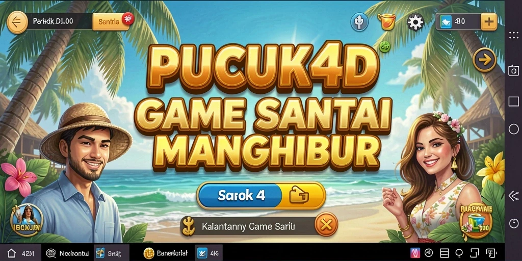 Tampilan gameplay seru dan penuh warna dari PUCUK4D.