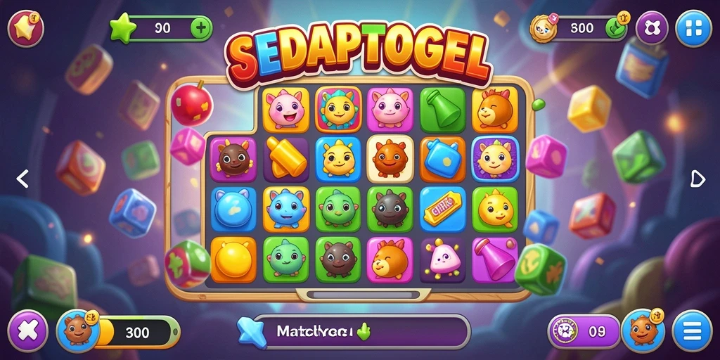 Tangkapan layar gameplay SEDAPTOGEL yang menarik dan penuh warna.
