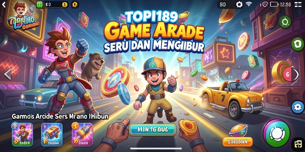 Screenshot gameplay TOPI189 menampilkan aksi seru di setiap level.