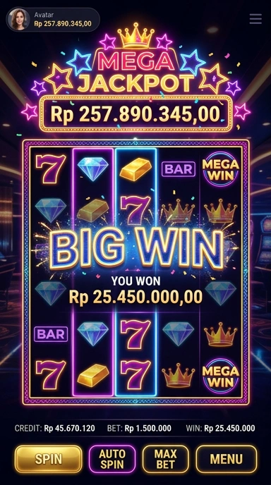 Tampilan antarmuka aplikasi bigwin yang menarik dan ramah pengguna.